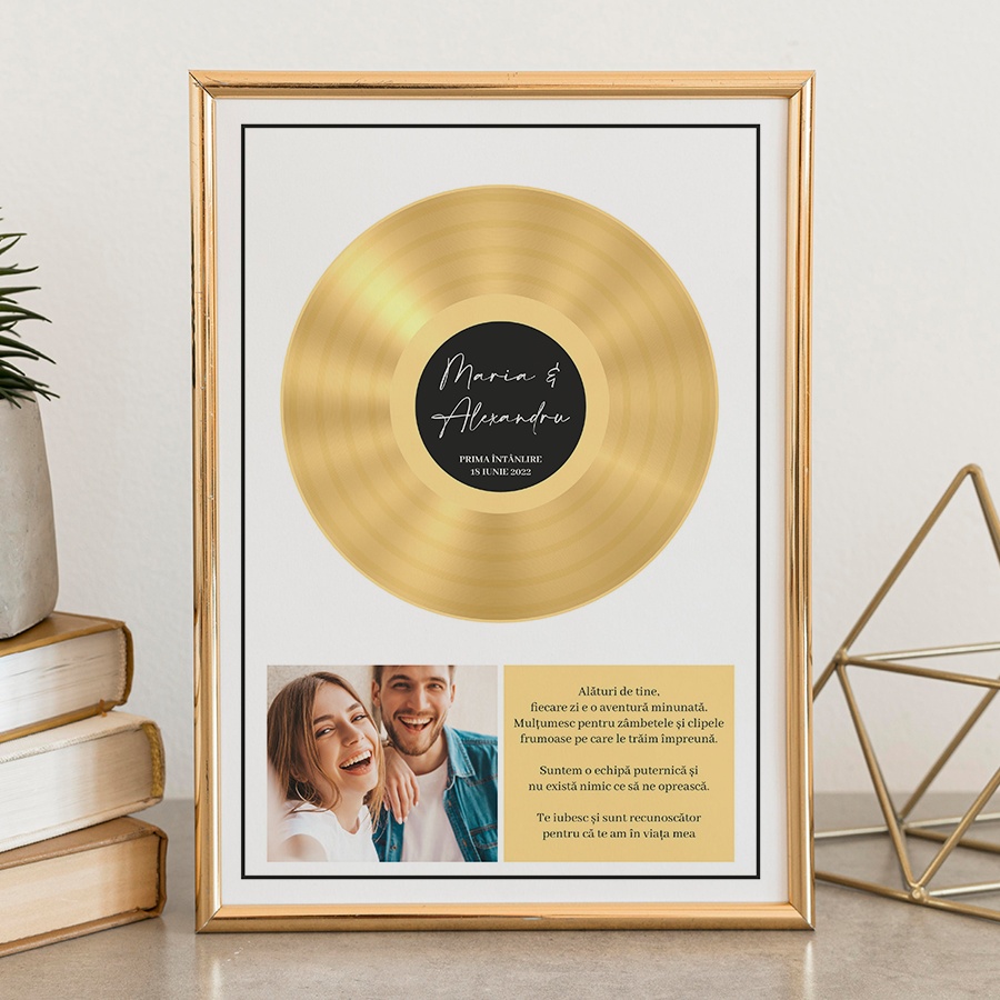 Tablou personalizat cu poza golden disc