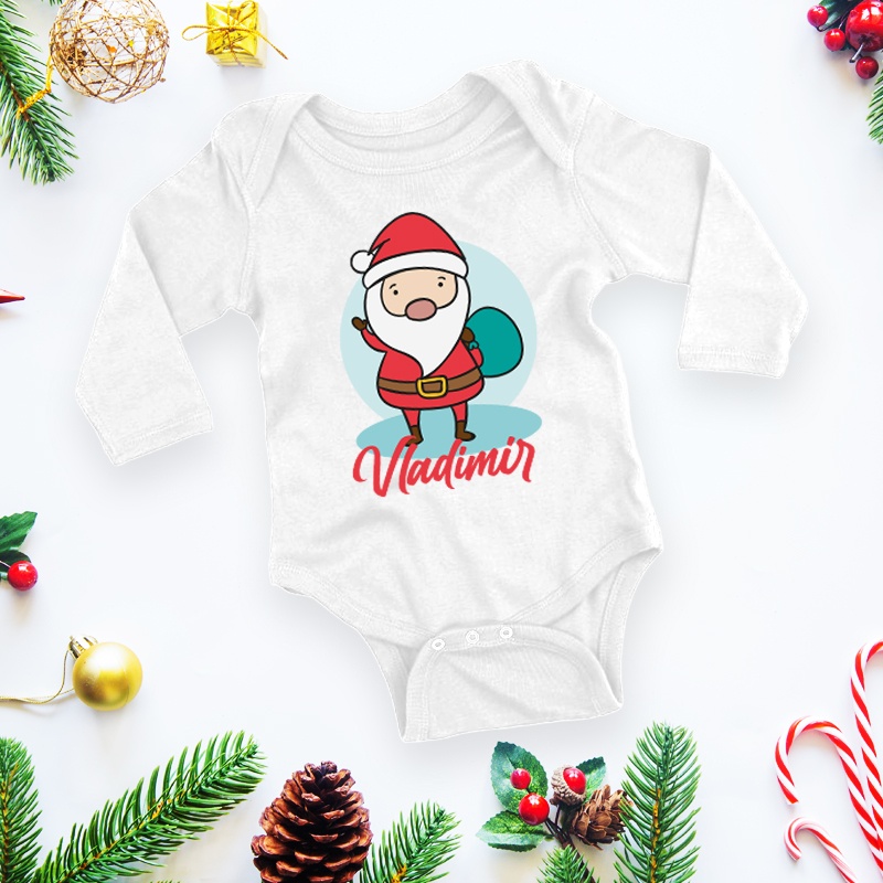 Body personalizat cu nume Santa Claus