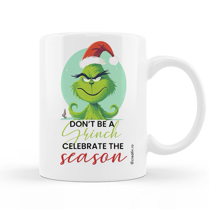 Cana personalizata Grinch