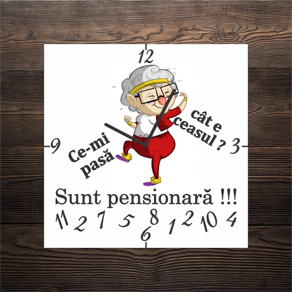 Ceas personalizat de pensionare