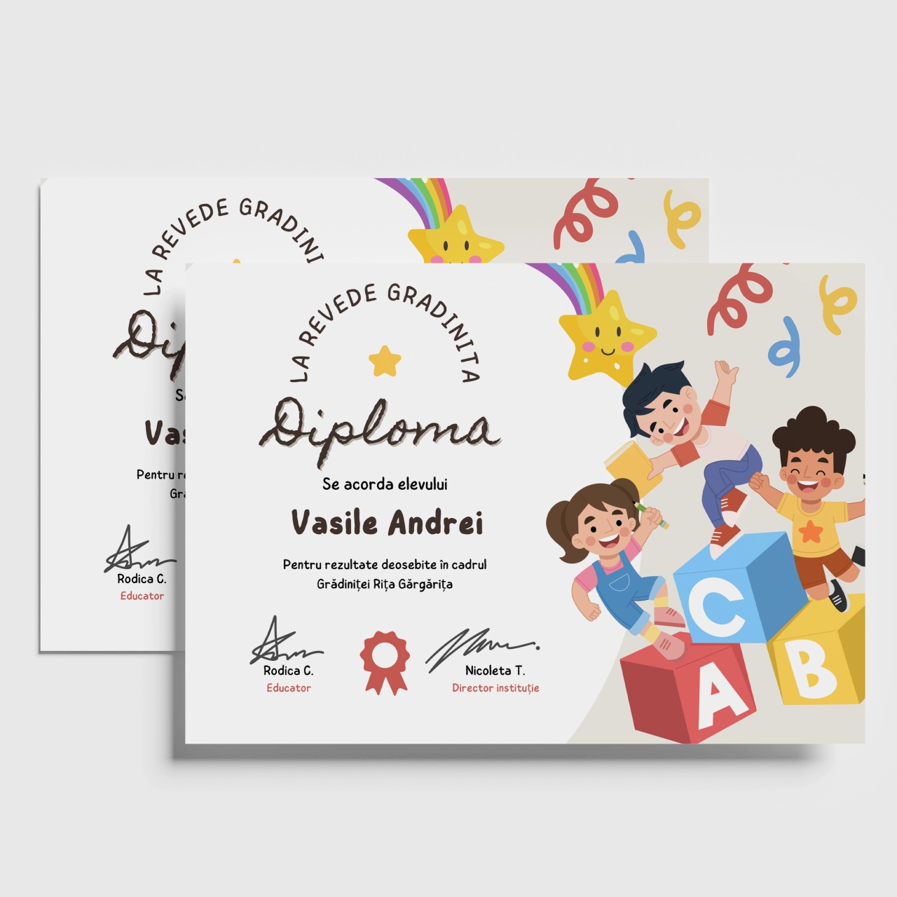 Diploma La revedere gradinita