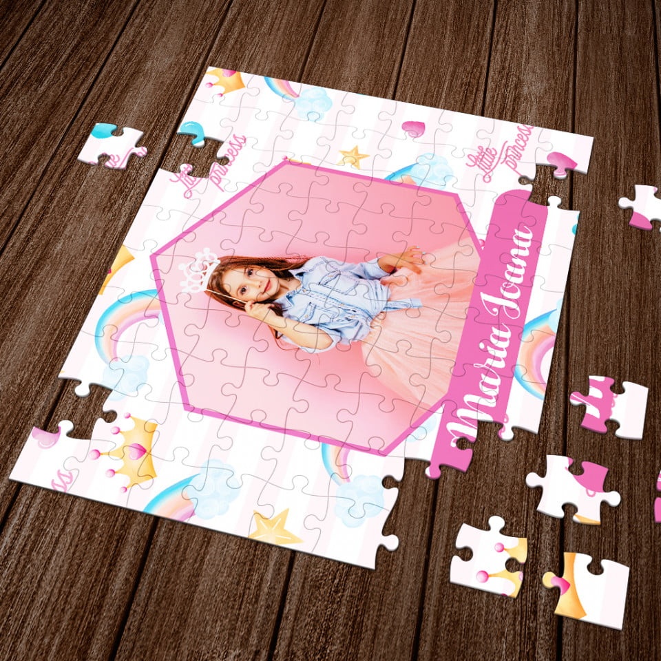 Puzzle personalizat cu o fotografie si nume - princess