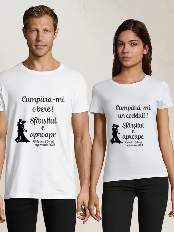 Set de tricouri personalizate pentru miri