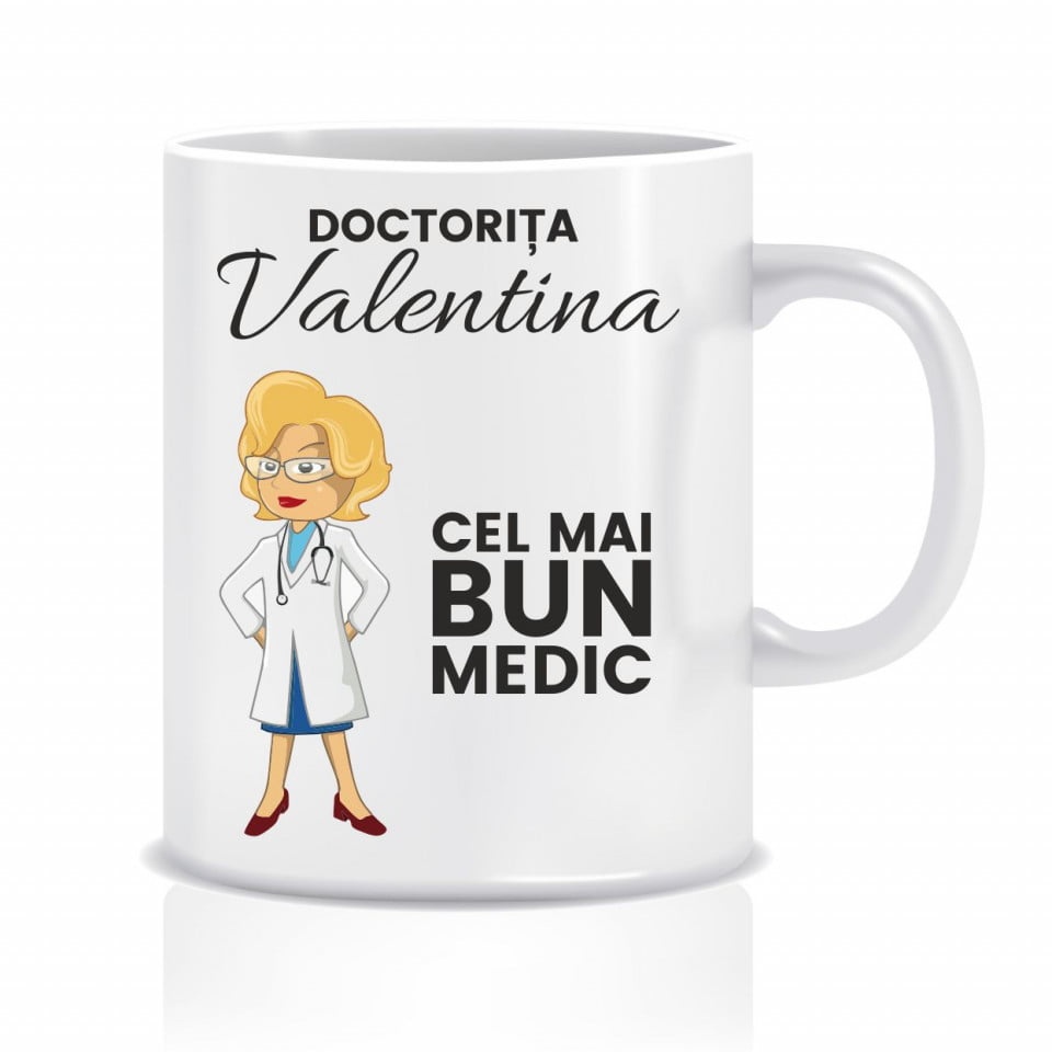 Cana personalizata - pentru cea mai buna doctorita