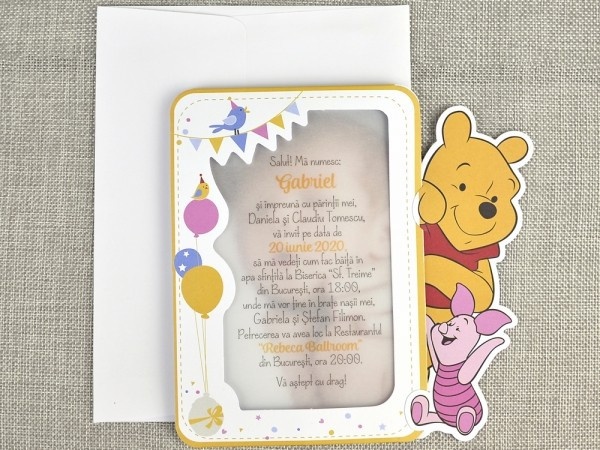 Invitatie de botez Winnie the pooh 15729