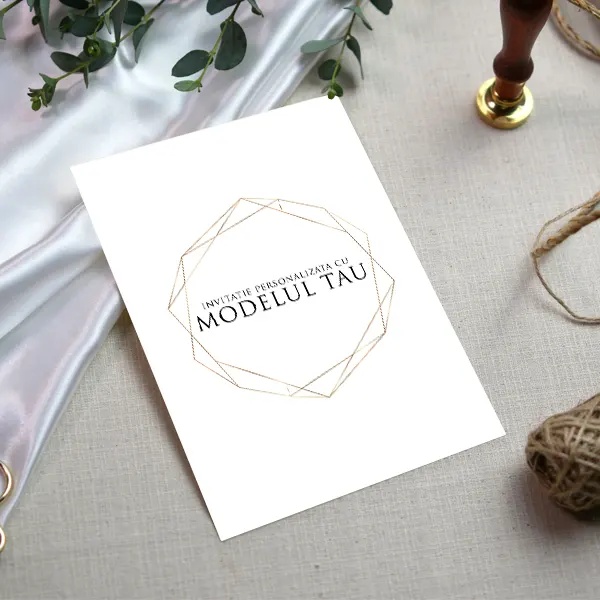 Invitatie de nunta personalizata cu modelul tau