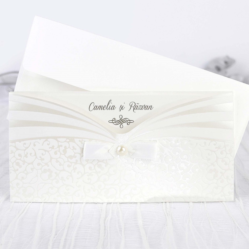 Invitatie de nunta white 39241