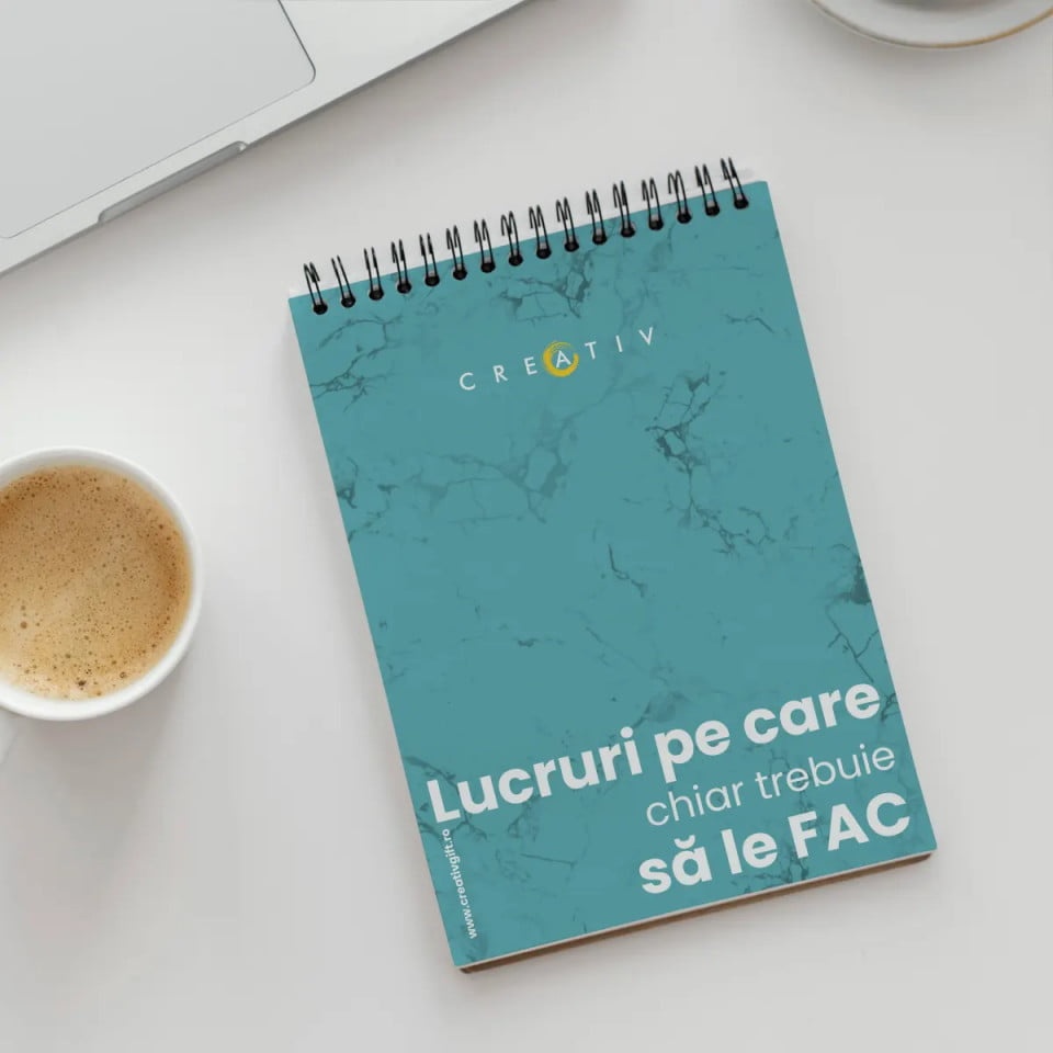 Notebook personalizat Lucruri pe care chiar trebuie sa le fac