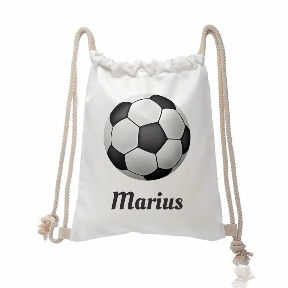 Rucsac personalizat cu nume - fotbal