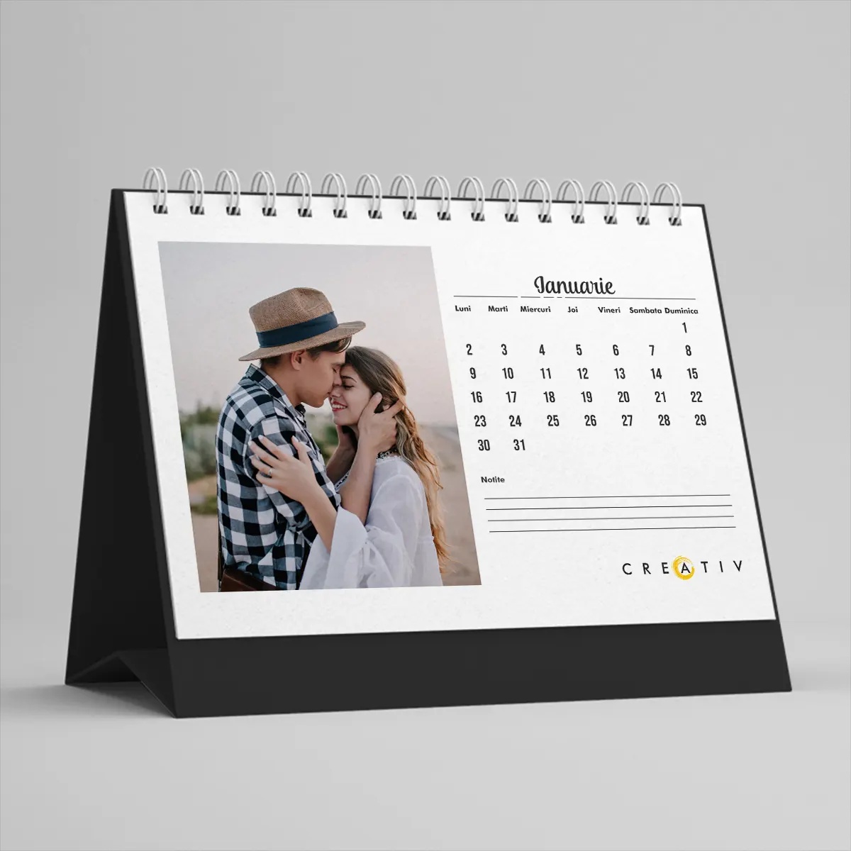 Calendar de birou personalizat 2025