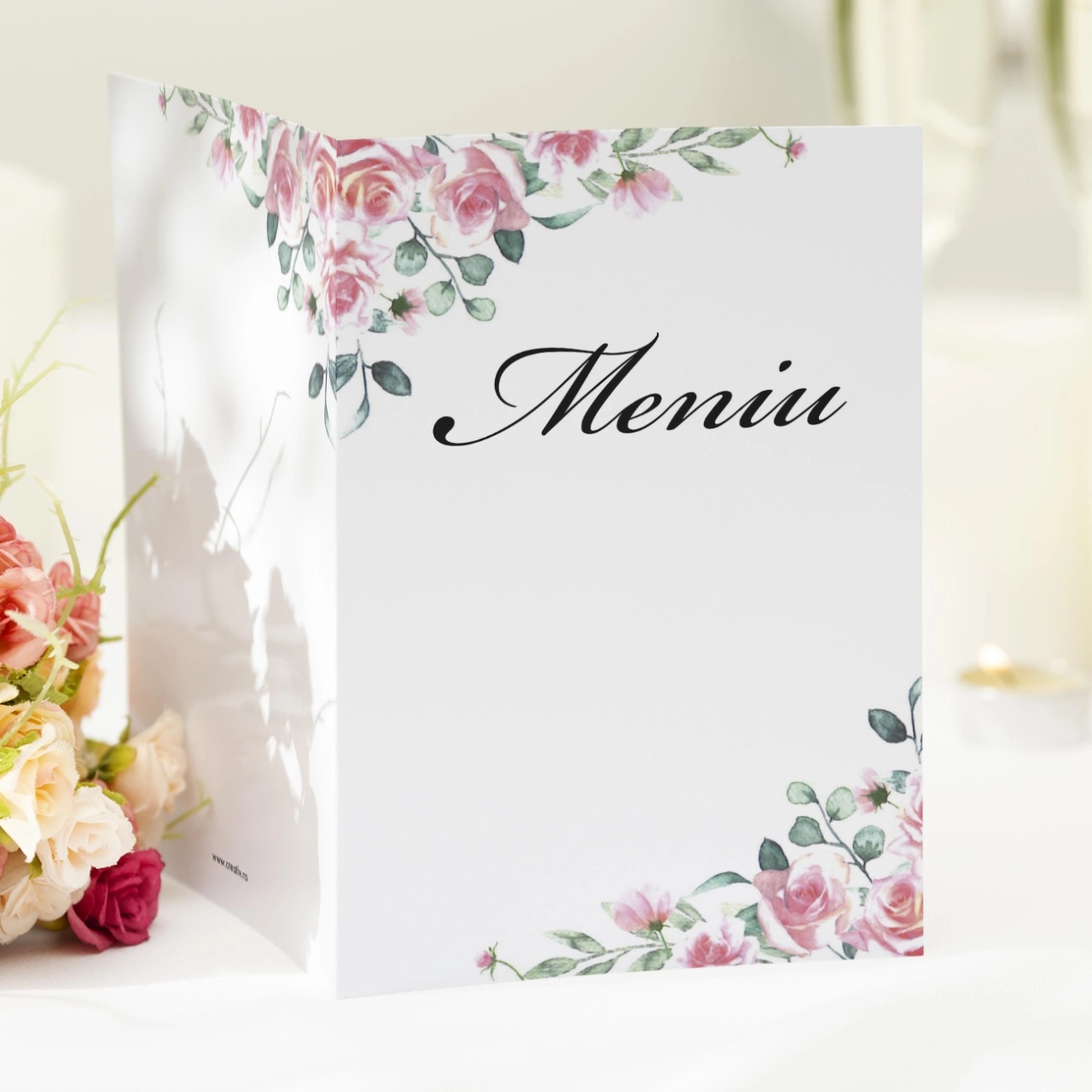 Meniu de nunta floral 70617