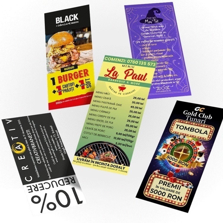 Pliant A6 ( A5 / 2, pliat stil carte)