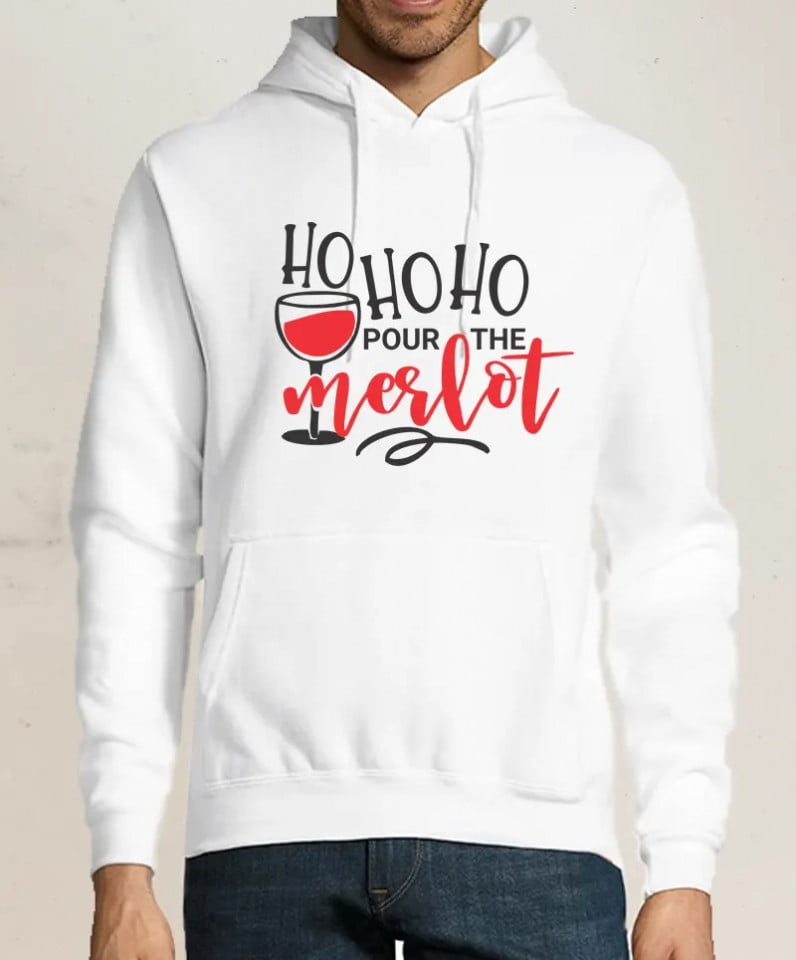 Hanorac personalizat Hohoho merlot