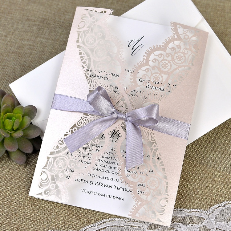 Invitatie de nunta gravura laser 39381