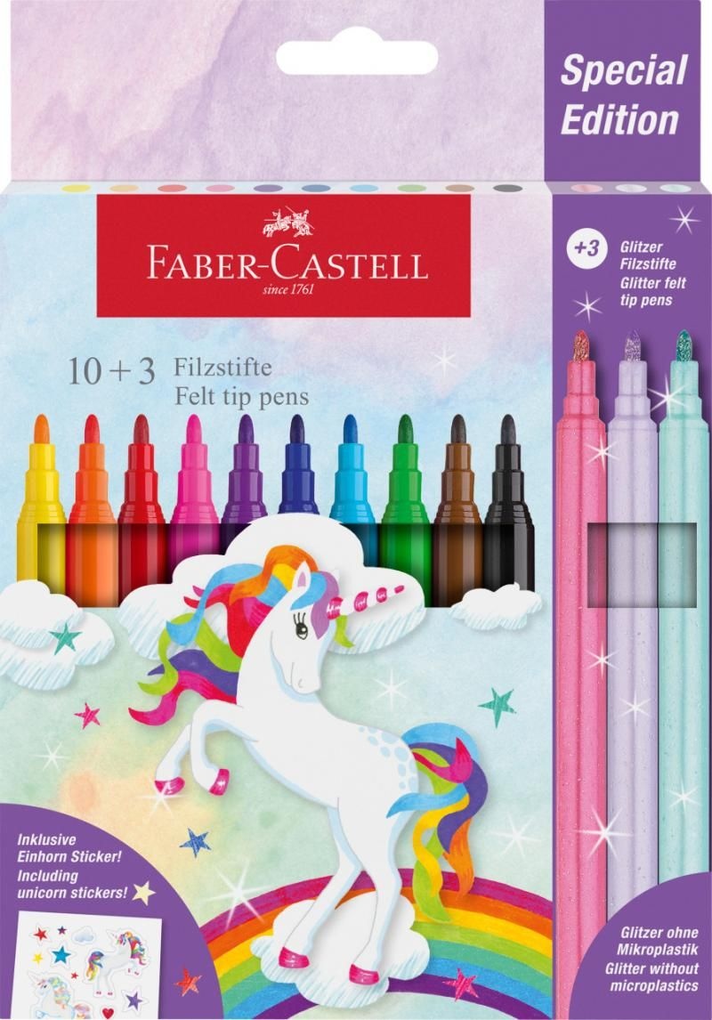 Carioca 10+3 culori Unicorni Faber-Castell