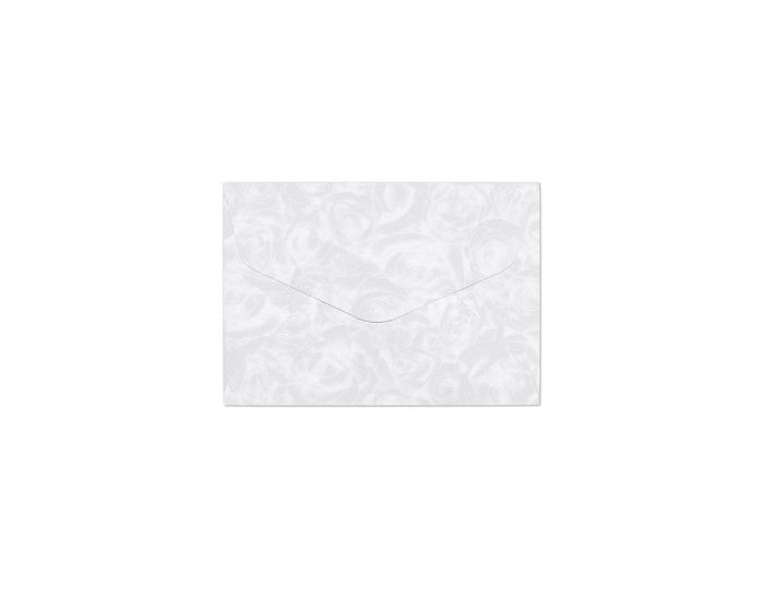 Plic B7 (88x125mm), gumat, 120g, 10buc/set, alb, Roses GALERIA PAPIERU imagine 2022 depozituldepapetarie.ro