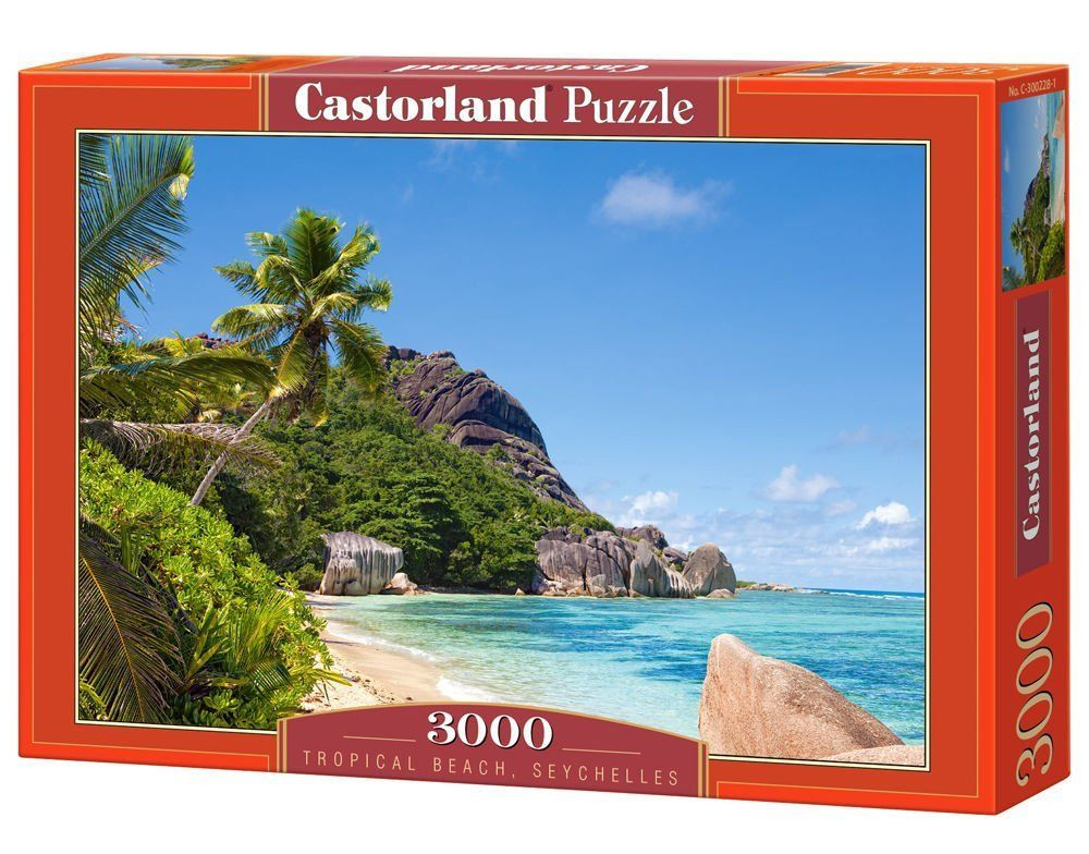 Puzzle 3000 Piese – Tropical Beach Seychelles Castorland Castorland imagine 2022 depozituldepapetarie.ro