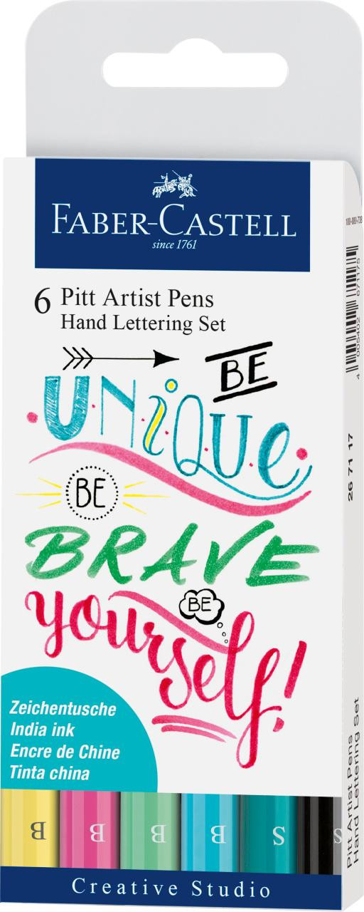 Set Pitt Artist 6/set Be Brave Be Unique Be Yourself! Faber-Castell imagine 2022 depozituldepapetarie.ro