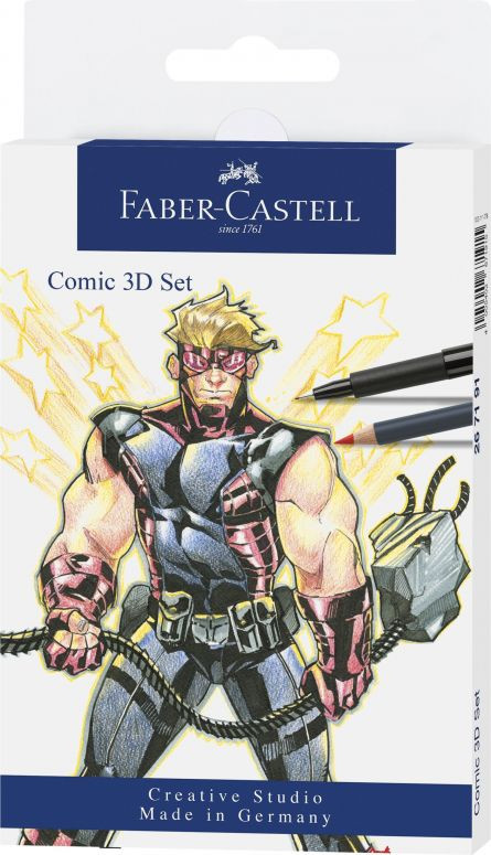 SET PITT ARTIST PEN COMIC 11 PIESE FABER-CASTELL Faber-Castell imagine 2022 depozituldepapetarie.ro