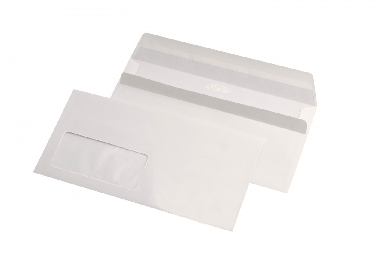 Plic DL (110 x 220 mm), alb, lipire siliconica, 80 g/mp, 1000/cutie GPV Romania imagine 2022 depozituldepapetarie.ro