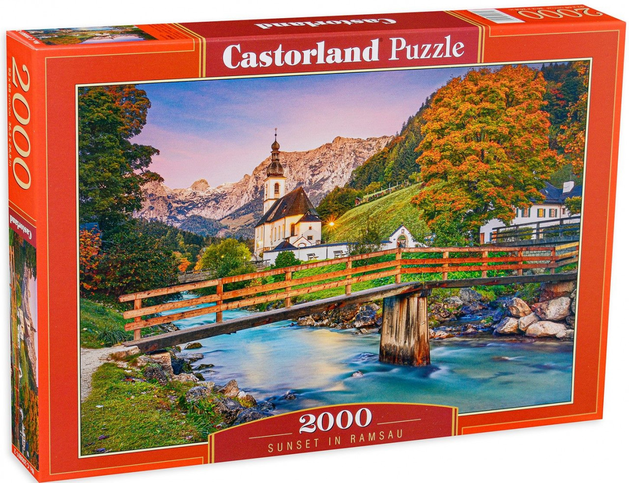 Puzzle 2000 Piese – Sunset In Ramsau – Castorland Castorland imagine 2022 depozituldepapetarie.ro