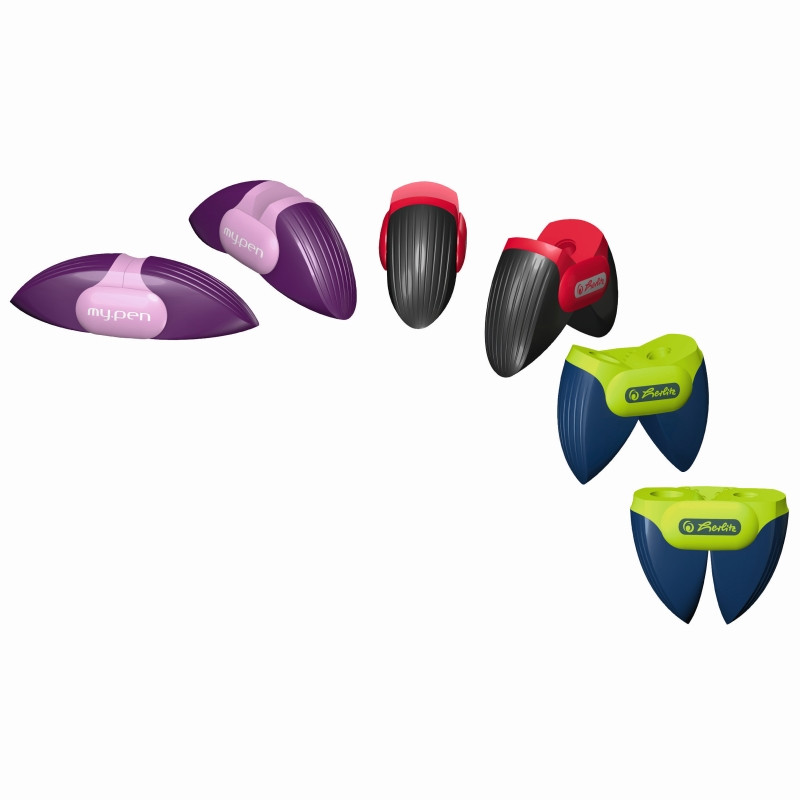 Ascutitoare plastic dubla my.pen 3 combinatii de culori Ascutitoare plastic dubla my.pen 3 combinatii de culori