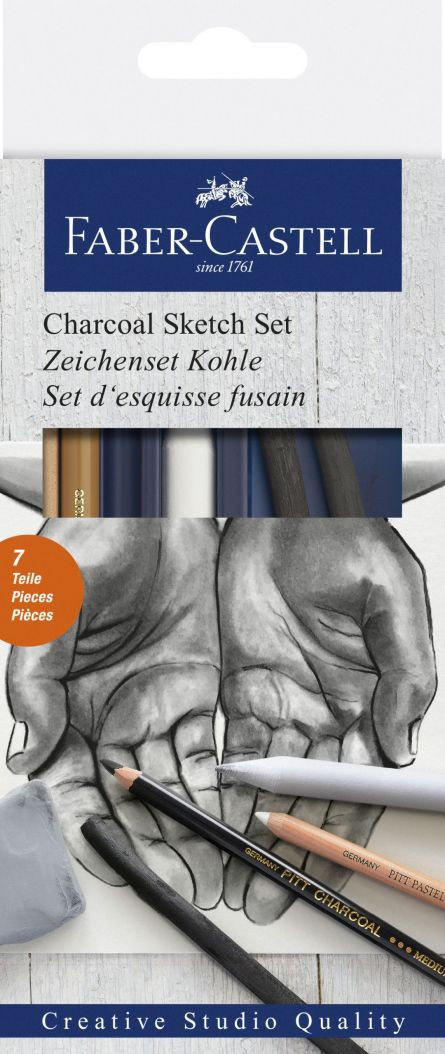 SET DESEN CARBUNE FABER-CASTELL Faber-Castell imagine 2022 depozituldepapetarie.ro