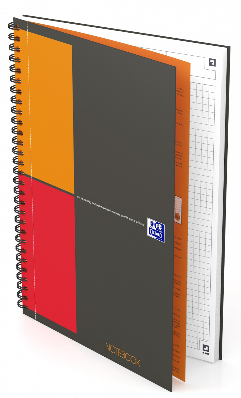 Caiet cu spirala B5, OXFORD Int. Notebook, 80 file-80g/mp, Scribzee, coperta carton rigid – mate horus-center.ro imagine 2022 depozituldepapetarie.ro