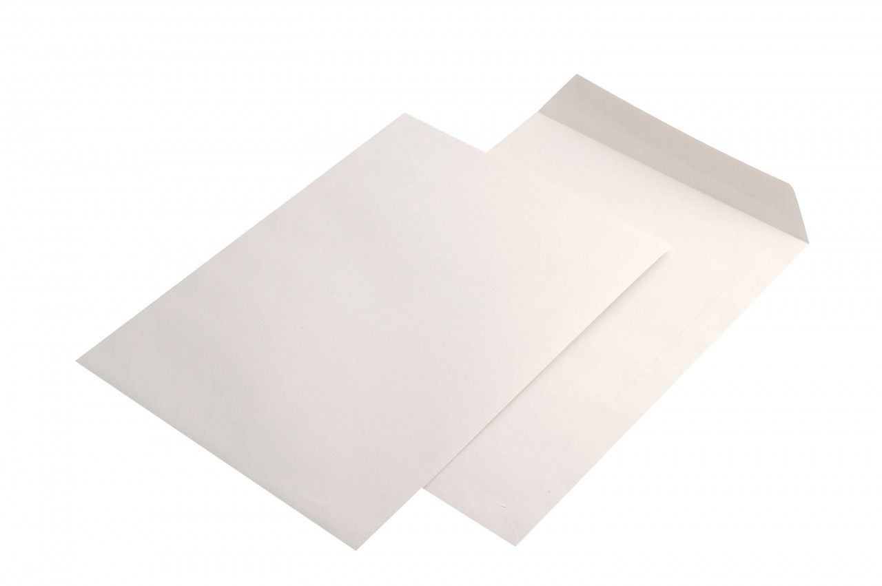 Plic C4 (229 x 324 mm), alb, lipire gumata, 90 g/mp, 250 bucati/cutie GPV Romania imagine 2022 depozituldepapetarie.ro