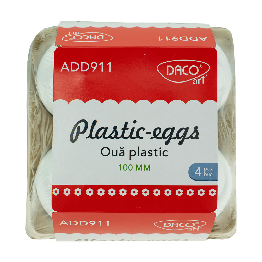 Accesorii craft Oua plastic – ADD911 10 CM DACO Daco imagine 2022 depozituldepapetarie.ro