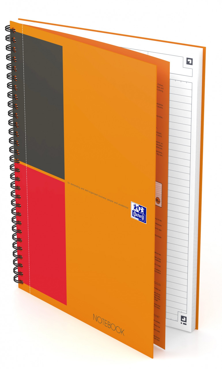 Caiet cu spirala B5, OXFORD Int. Notebook, 80 file-80g/mp, Scribzee, coperta carton rigid – dictando horus-center.ro imagine 2022 depozituldepapetarie.ro