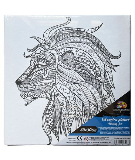 PANZA PREDESENATA PE SASIU 30*30CM MANDALE LEU SF ART PIGNA ART PIGNA imagine 2022 depozituldepapetarie.ro