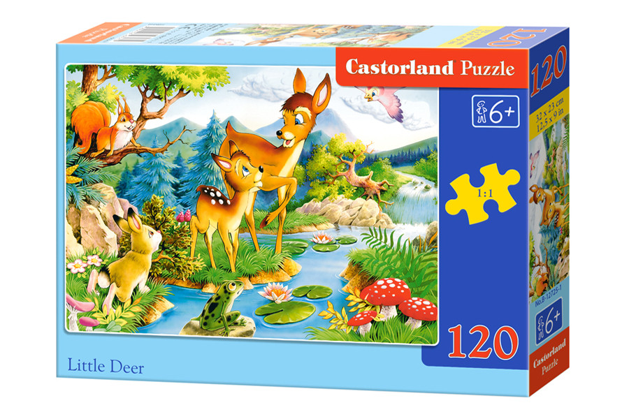 Puzzle 120 piese Little Deer Castorland imagine 2022 depozituldepapetarie.ro