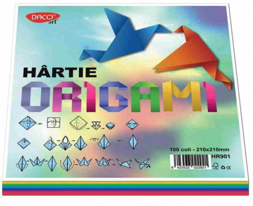 Hartie origami 21x21cm 80 g/mp DACO