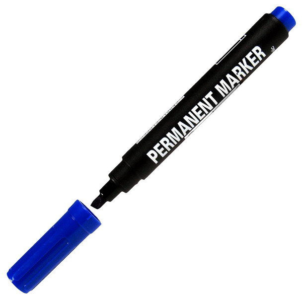 Marker permanent teșit, 1.0-4.6 mm, negru/albastru, Centropen 8576 Centropen imagine 2022 depozituldepapetarie.ro
