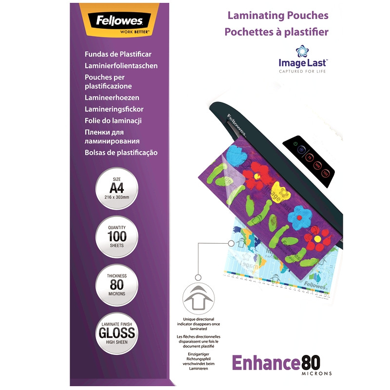 Folie laminat A4 80 microni, FELLOWES horus-center.ro imagine 2022 depozituldepapetarie.ro