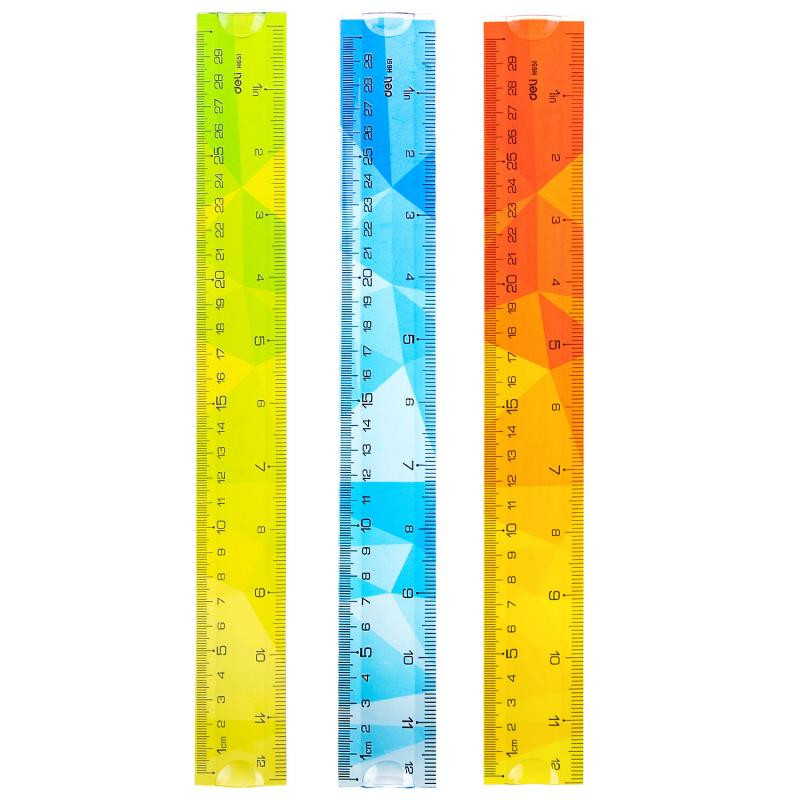 RIGLA 30CM MULTICOLORA FLEXIBILA DELI Deli imagine 2022 depozituldepapetarie.ro