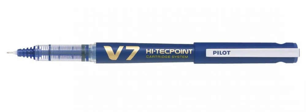 Roller reincarcabil Pilot V7 Hi-Tecpoint, 0.7 mm, albastru horus-center.ro imagine 2022 depozituldepapetarie.ro