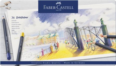 CREIOANE COLORATE 36 CULORI GOLDFABER CUTIE METAL FABER-CASTELL Faber-Castell imagine 2022 depozituldepapetarie.ro