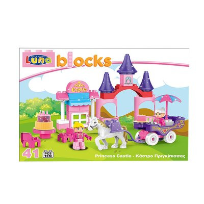 LUNA BLOCKS Castelul Printeselor, 38X28X8,5 cm, 42 piese