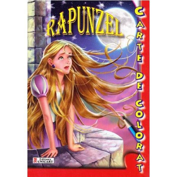 Rapunzel - carte de colorat