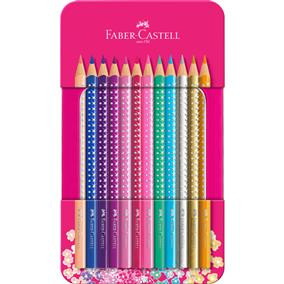 Creioane colorate Sparkle Faber-Castell 12/set Faber-Castell imagine 2022 depozituldepapetarie.ro