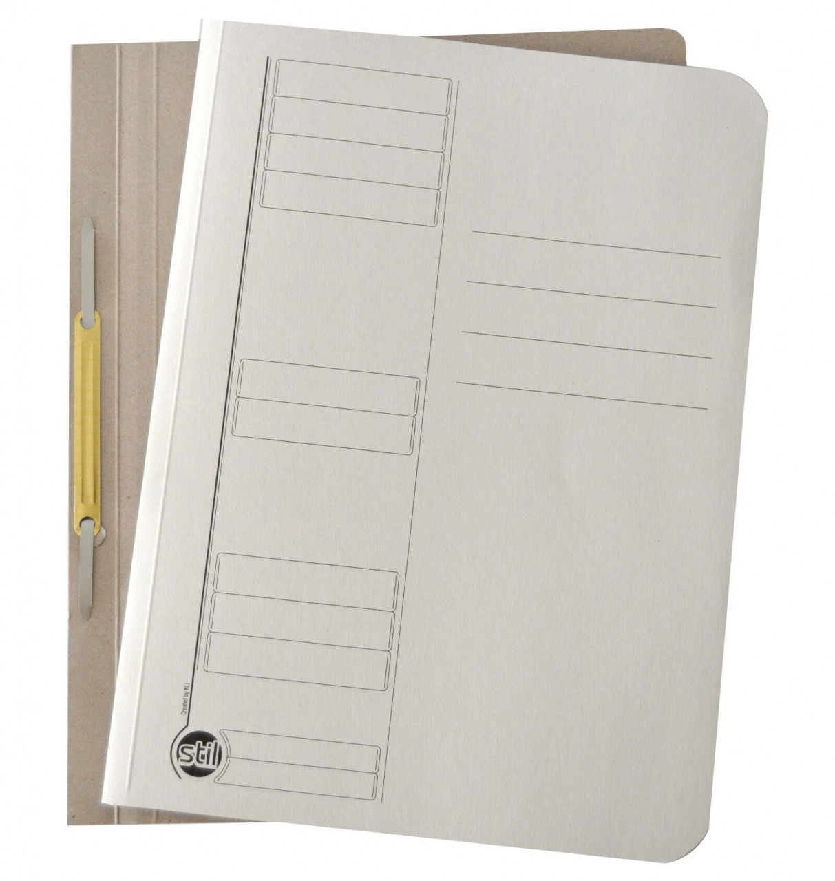 Dosar carton alb duplex cu sina, 230g