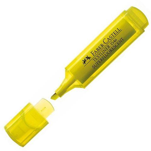 Textmarker fluorescent, diverse culori, Faber Castell 1546 Superfluorescent