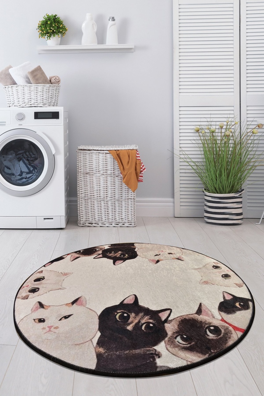 Covoras de baie, Deluxe Soft, 90 cm, UnicUtil, Multicolor