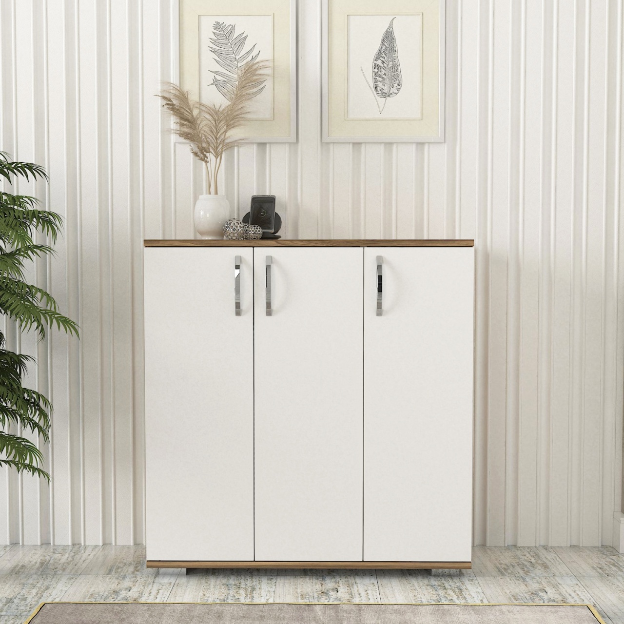 Pantofar, White Oak, UnicUtil, 89.1 x 29.5 x 93 cm, Alb-Maro