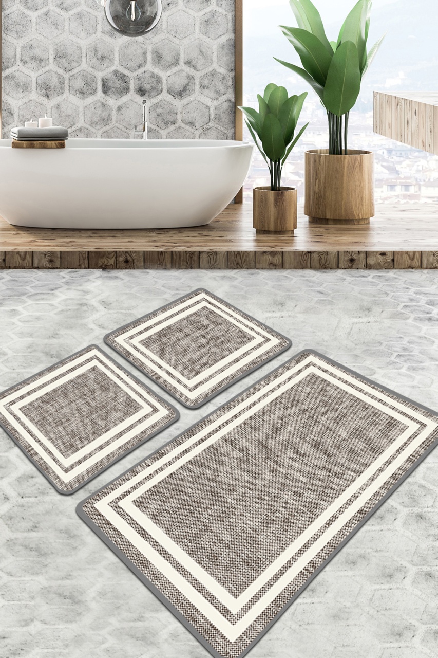 Set covorase baie 2 piese, Classic Style, UnicUtil, Multicolor