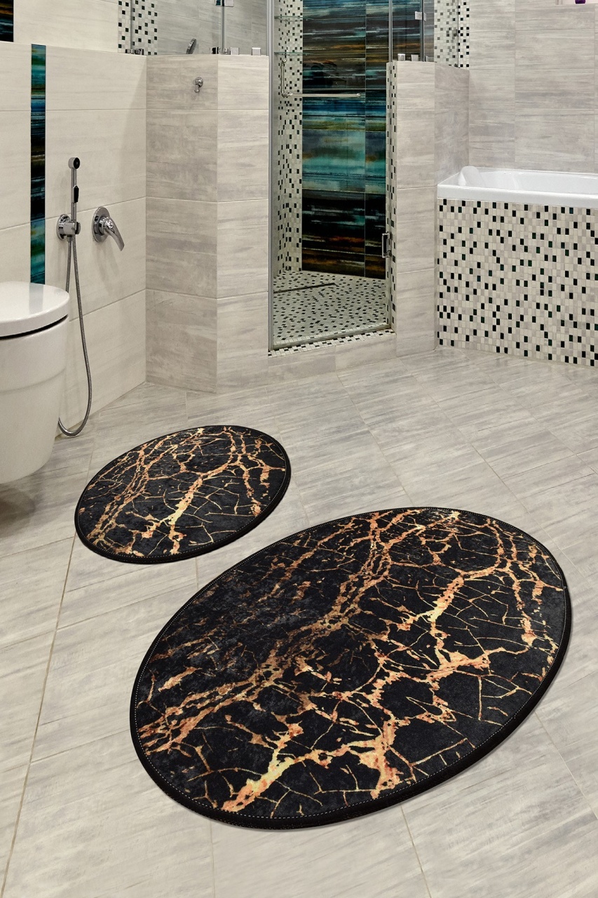 Set covorase baie 2 piese, Premium Feel, UnicUtil, Multicolor