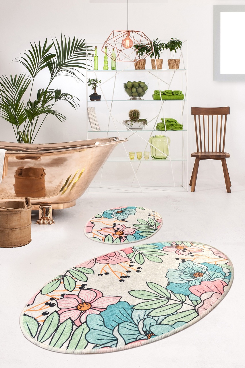 Set covorase baie 2 piese, Ultra Cozy, UnicUtil, Multicolor