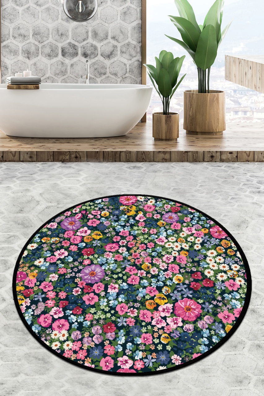 Covoras de baie, Premium Feel, 120 cm, UnicUtil, Multicolor